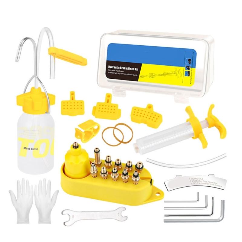 Mineralöl Bremsflüssigkeits-Kits Schraubendreher Schraubenschlüssel Adapter Füllanschlüsse für Mountainbikes und E-Bikes