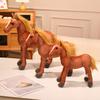 Horse Plush Doll Cute Foal Shape Stuffed Animal Soft Pony Plush Toy Skin-Friendly Comfortable Birthday