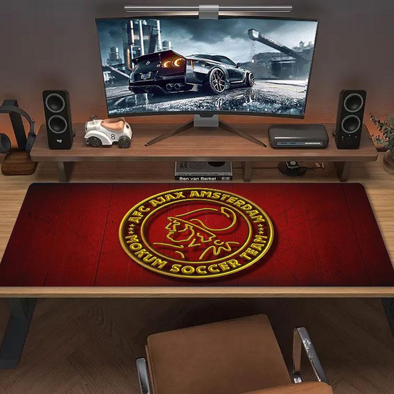 AFC Ajax Grote Muismat Grote Gaming Tafelkussen Antislip Laptop Tablet Grote Muismat XXL Mat Mini PC Speelmat Met Vergrendelrand