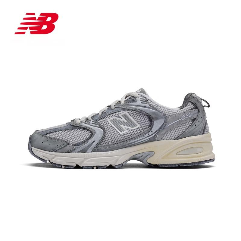 

NEW BALANCE Папины кроссовки Мужские Женские Обувь для пары Весенние Дышащие Универсальные Низкие Повседневные Спортивные Кроссовки MR530TG 36 серый