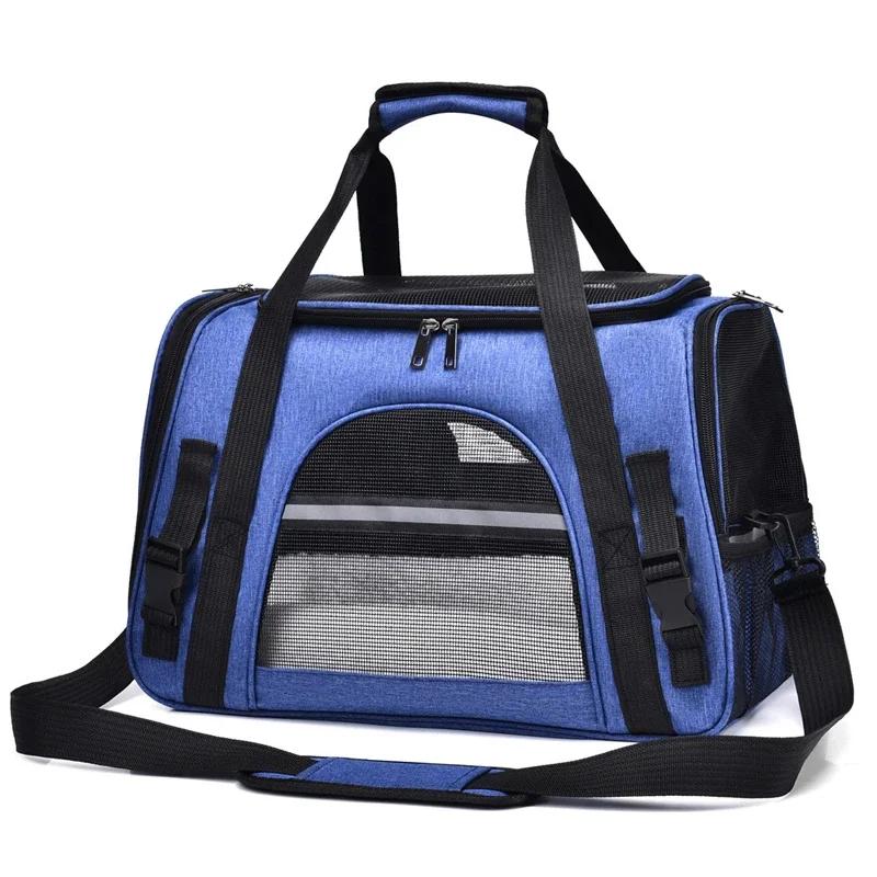 Borsa Trasportino Portatile per Cani e Gatti Animali Domestici Cuccioli Borse da Viaggio Rete Traspirante Pieghevole Borsa a Mano per Gatti Cani Borsa da Viaggio per Animali Domestici Borsa da Trasporto