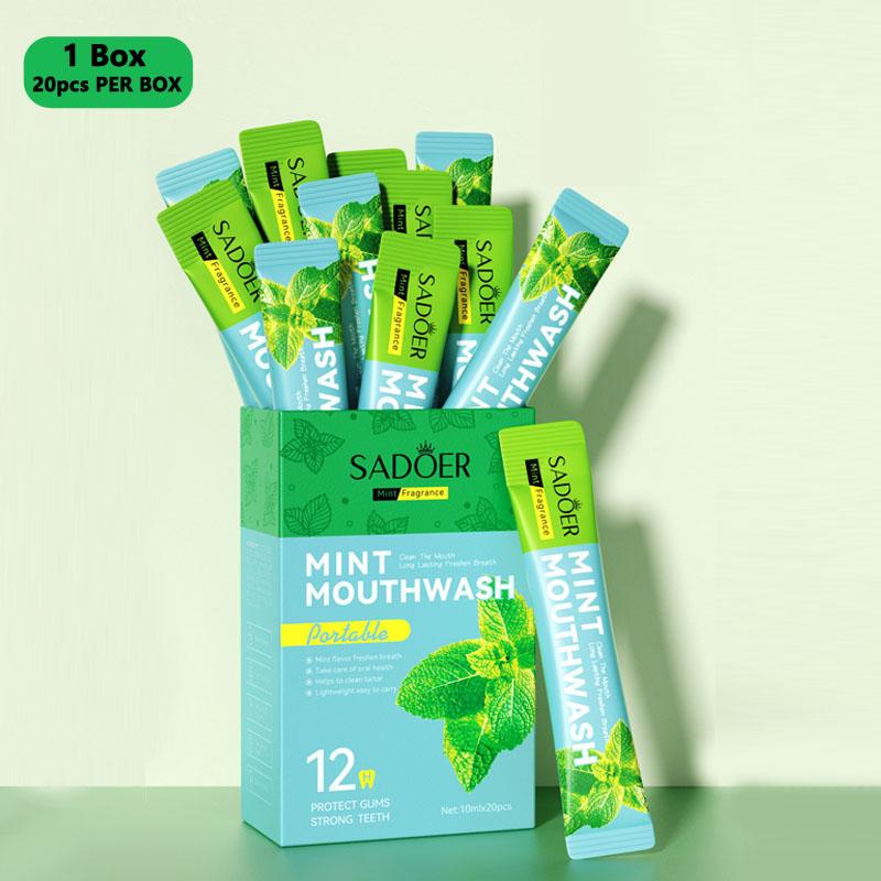 20pcs Fruity Mouthwash Disposable Mouthwash Fresh Breath Long-lasting Aroma Clean Teeth Maintain A Healthy Oral Environment