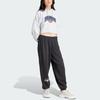 Adidas Originals Loose Fit Sweat Pants With Logo Print Women Bottoms Black IS2350