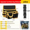 Portable Electrician Tool Belt: Sturdy, Multifunctional Waist Pouch for Construction Site Storage