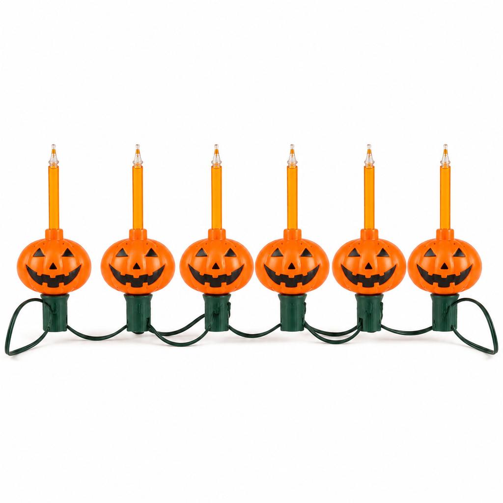 120V Halloween Pumpkin Light String for Indoor Outdoor Holiday Decor