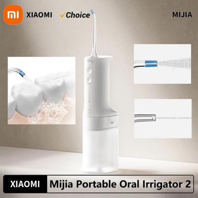 MIJIA Portable Oral Irrigator 2,Four Modes,1400 Time/m Water Spray,200ML Water Tank,Irrigator Dental Water Flosser Pick Jet