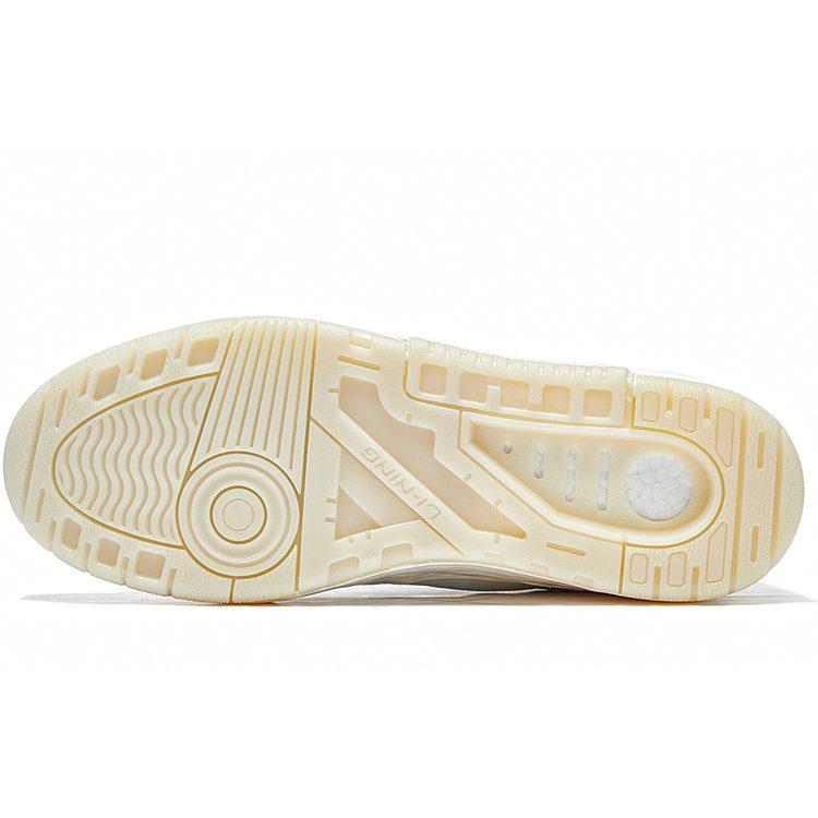 Li Ning RSR 101 Niedrige Skateboard-Schuhe Damen Nebelweiß ABCS108-1
