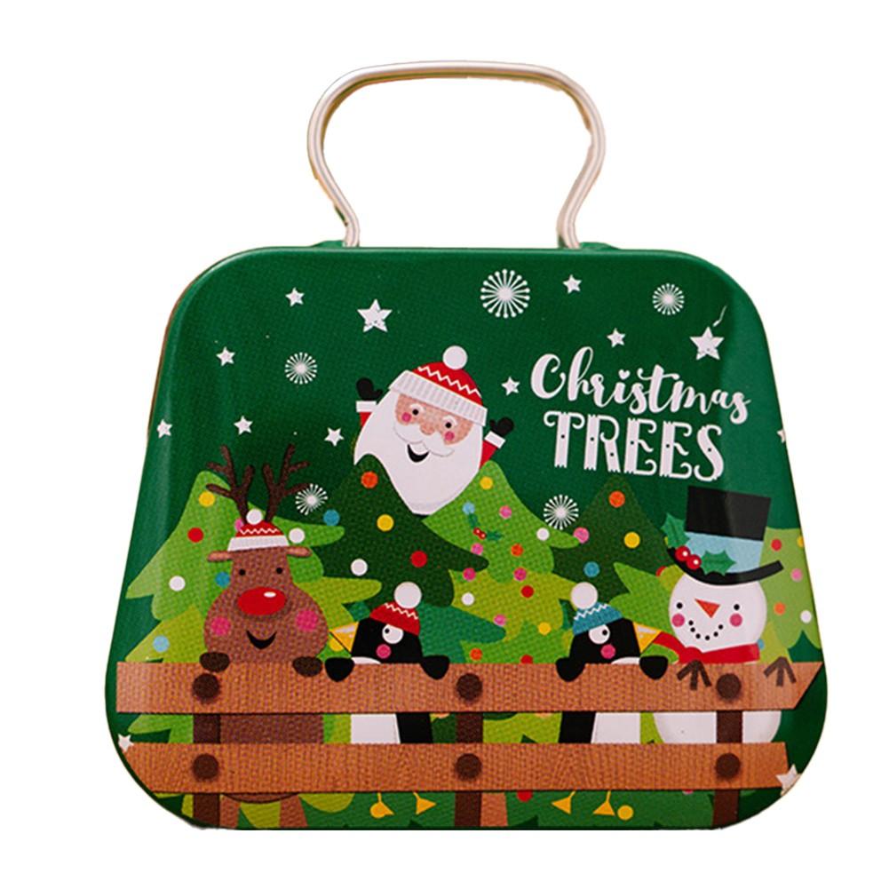 

Christmas Cookie Tin with Handle Stylish Way to Carry Your Festive Treats
