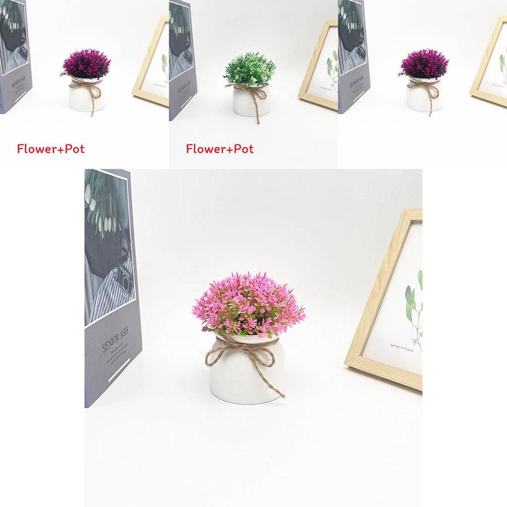 Plastic Veronicastrum Caulopterum Flower Pot With Rope Butterfly Tie For Home Decor And Garden Display