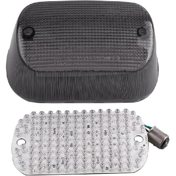 

Mallofusa Motorcycle Integrated Taillight LED Brake Tail Light Compatible for SUZUKI VOLUSIA 800 2001-2004 INTRUDER LC1500 1999-2004 BOULEVARD Smoke Len