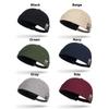 Fashion Adjustable Beanie Hat Cotton Solid Color Hip Hop Cap Sunscreen Hat Men