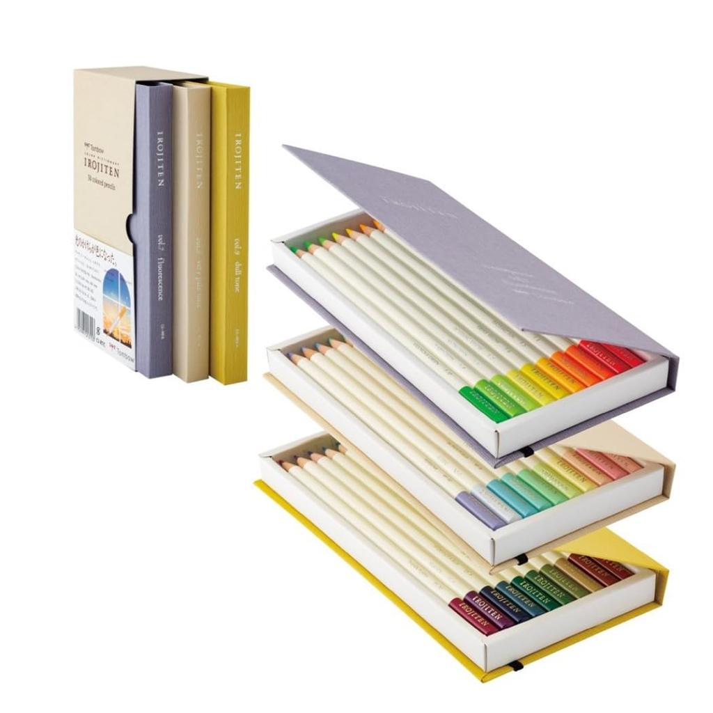 Tombow Colored 30 Colors Color Volume 3 Glossy Fluorescent Pencils, (Book Type), Dictionary, (30 Colors) CI-RTC