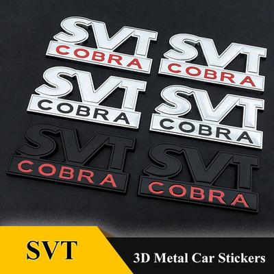 Autocollant 3D en métal SVT COBRA pour voiture, 2 pièces, Badge d'emblème, accessoires de voiture