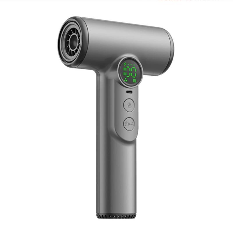 Light Weight Wireless Blow Dryer Rechargeable Portable Hair Dryer Intelligent Temperature Control for Home and Travel