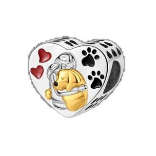 copper Heart Shaped Warm Family Love Mother Pendant Baby Feet Pacifier Charm Bead Charms Bead Charms Compatible With Bracelets Jewellery Gift
