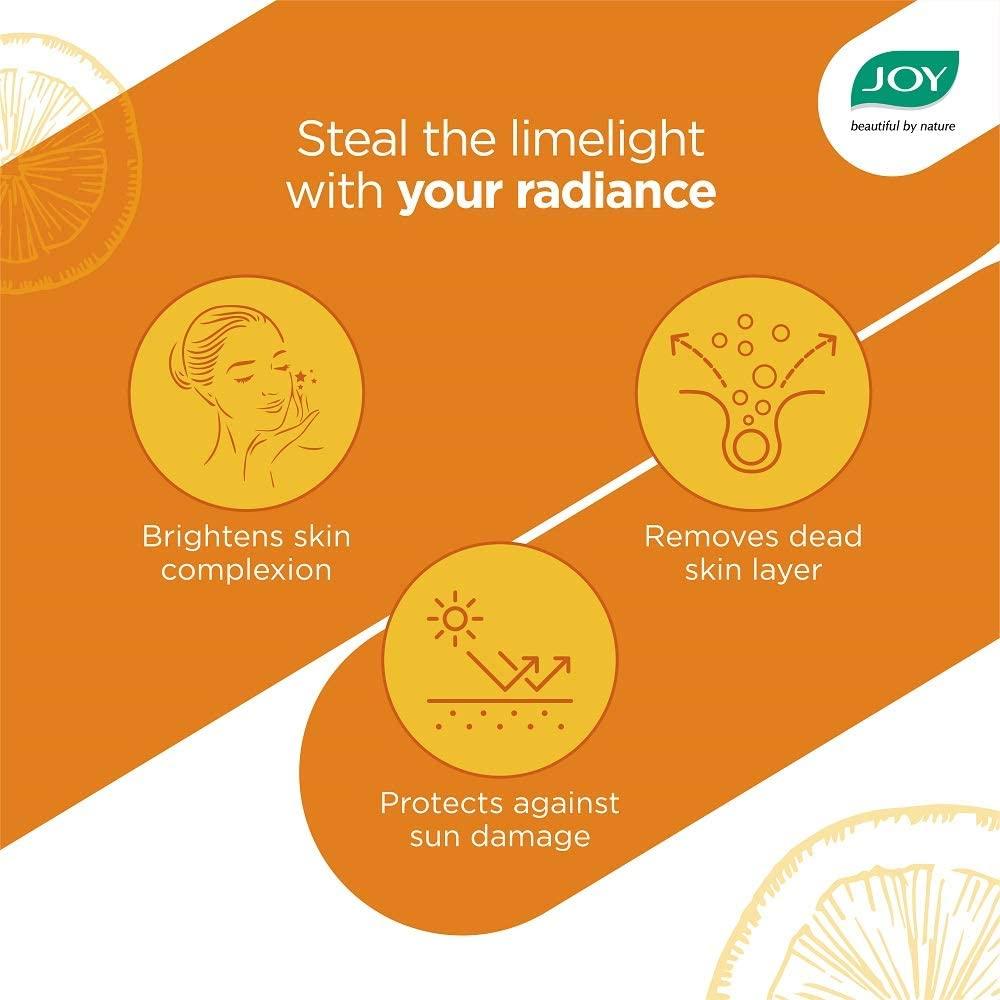 JOY Vitamin C Brightening Face Wash 100ml Pack of 2 For Glowing, Radiant Skin and Spot Reduction