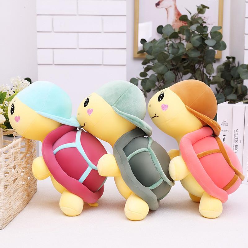Hat Wearing Turtle Plush Toy Cute Cartoon Girl Children Birthday Gift Holiday
