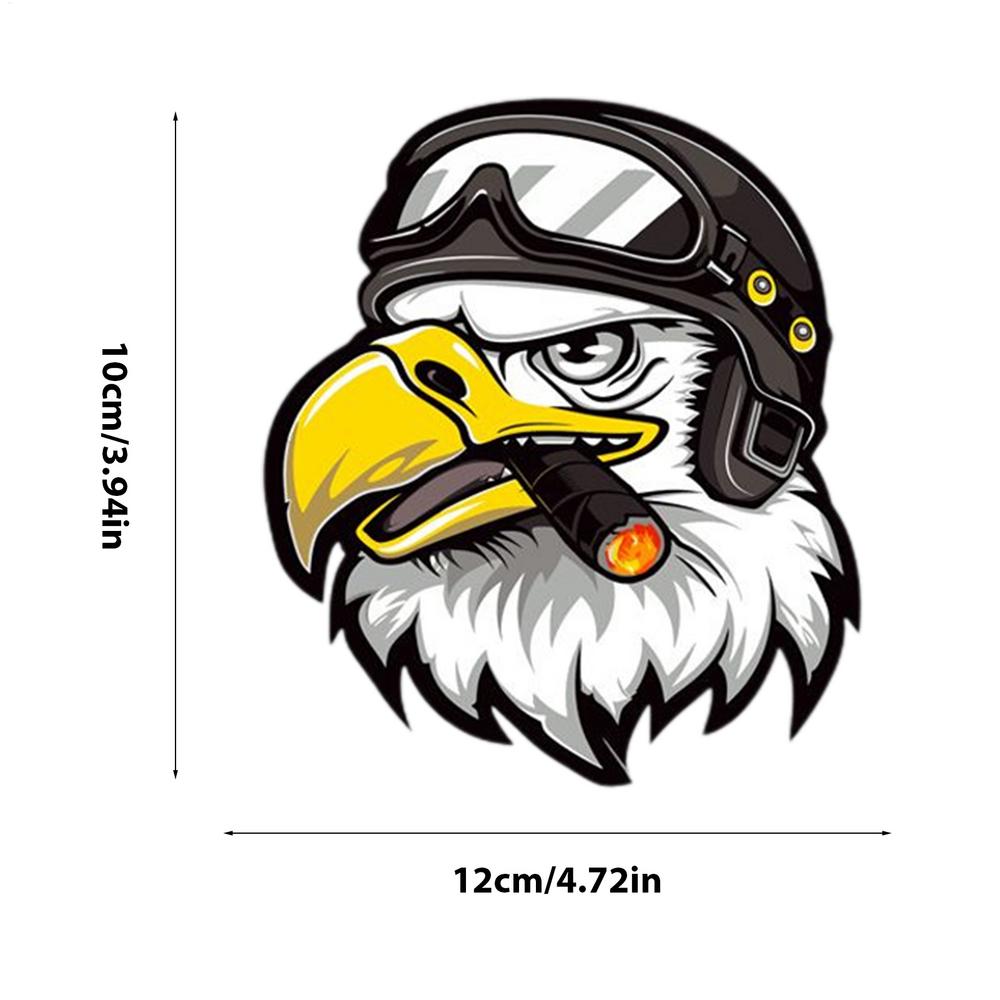 Grappige Motorfiets Sticker Brullende Adelaar Ontwerp Perfect Voor Voertuig Motorfiets Auto's Laptop Maak Je Klaar Om Te Vlammen Met Dit Rook