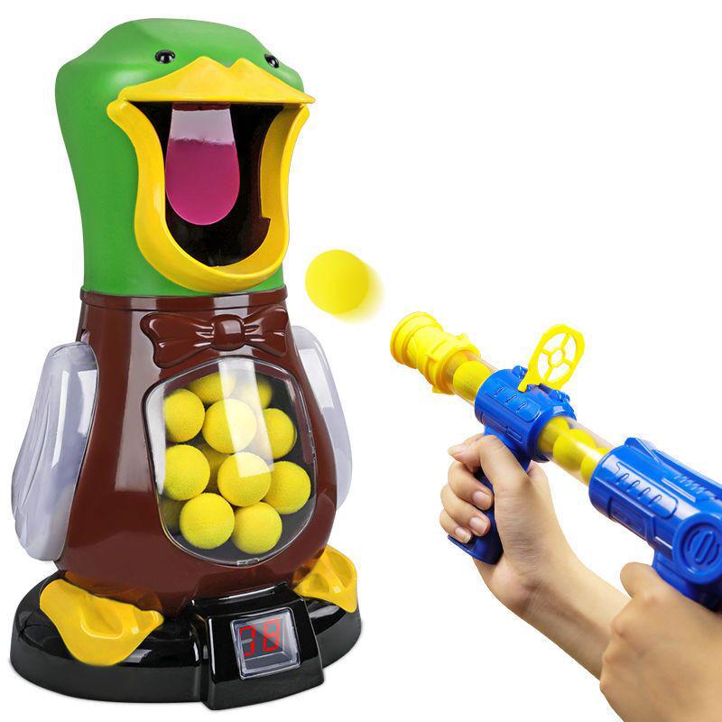 Interactive Children's Duck Shooting Toy Gun with Soft Bullets for Ages 3-6