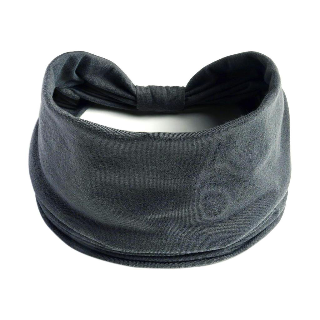 1PC Boho Jednobarevné Široké čelenky Vintage Knot Elastická Turban čelenka pro ženy Dívky Měkká šátek Příslušenství Vlasy