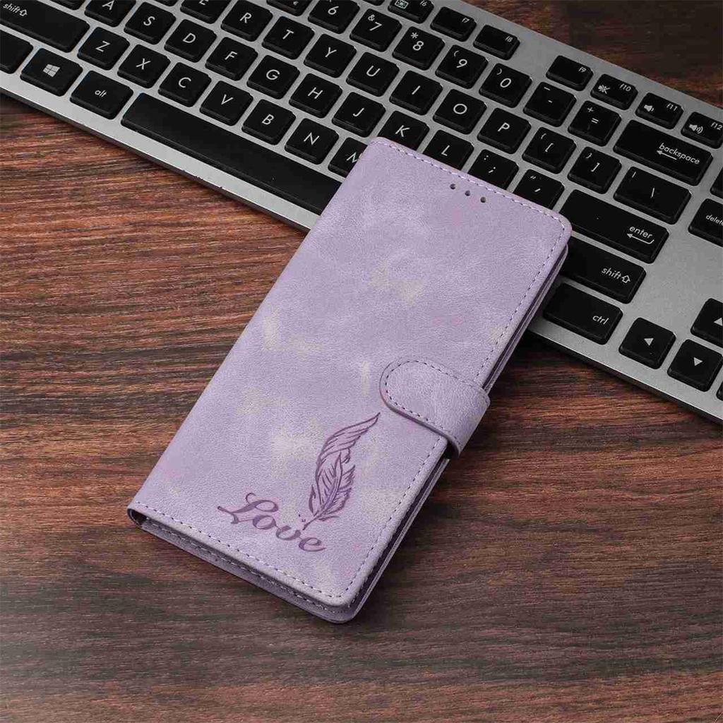 Quill Pen Embossed Pattern Flip Card Design Wallet Case for Huawei P10-P50,Honor 9 Lite,Y6P,Y5 2018,P40,P20 Lite,Magic7...(8-Color)