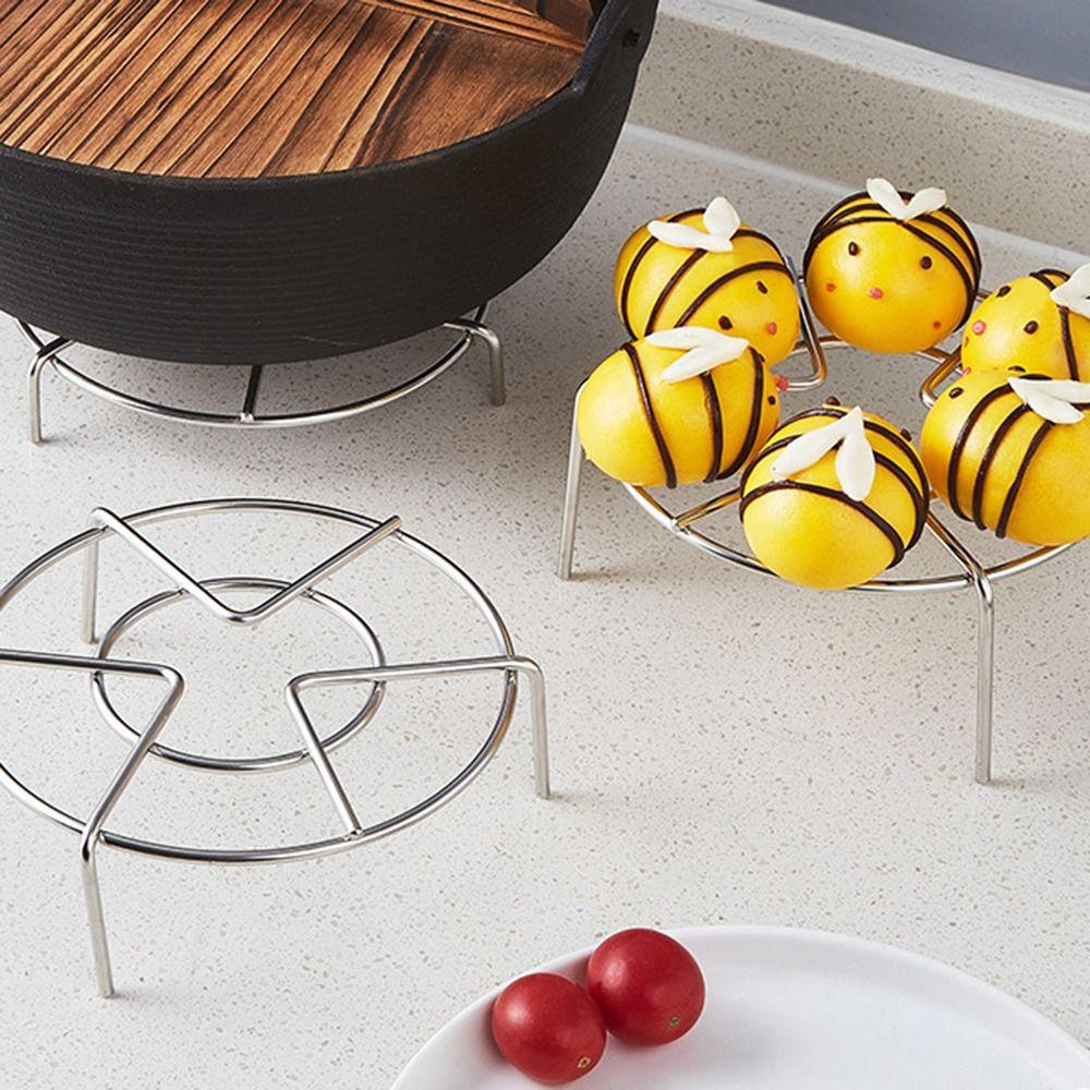 Stainless Steel Steamer Rack Multi-Purpose Steam Tray Stock Pot Steaming Tray Stand Kitchen Cookware Rice Cooker Steaming Rack
