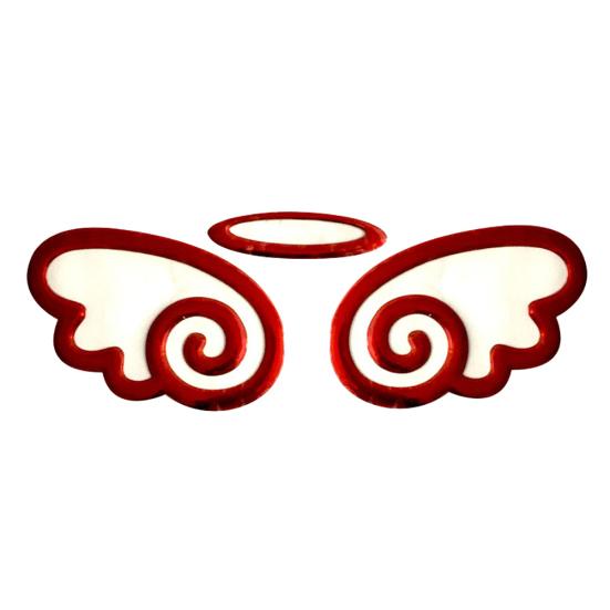 Car Styling Lovely 3D Angel Wings Sticker Vehicle Body Logo Decal Decoration