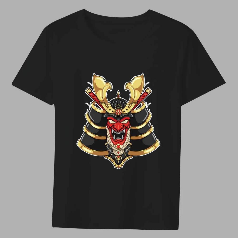 T-shirt Men's Black Print Short-sleeved O-neck Anime Funny Devil Series Slim Young Men Commuter Breathable Soft Youth Shirt Top