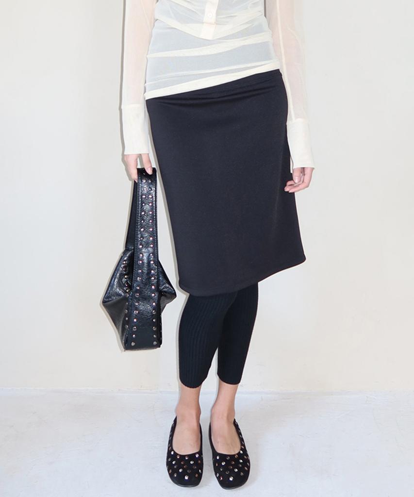 M.M.M Midi Easy Skirt_Black