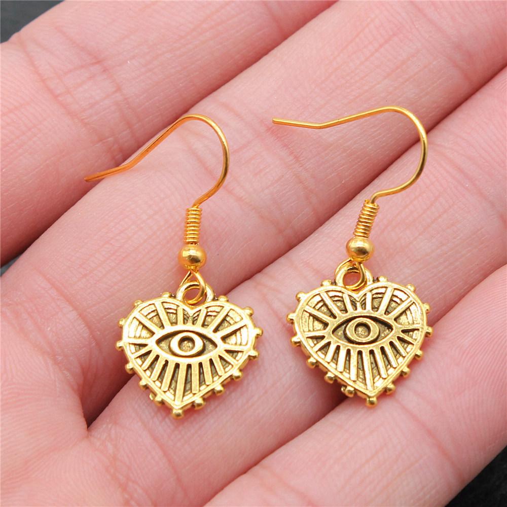 Trendy and Elegant Evil Eye Hand Talisman Amulet Drop Earrings Lucky Graduation Gift for Date Nights