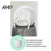 Small Flower Pot for Desk Self Watering Planter with Wick Rope Indoor Plants, Double Layer Modern Decorative Container Transparent Hydroponic Planter,