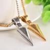 Men's Fashion Jewelry Gold Silver Arrow Head Pendant Long Chain Necklace Gift