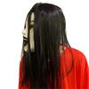 Women Creepier Head Gear Prop Scary Crying Woman Headgear with Long Hair, Halloween Party Cosplays Costume Headwear Prop