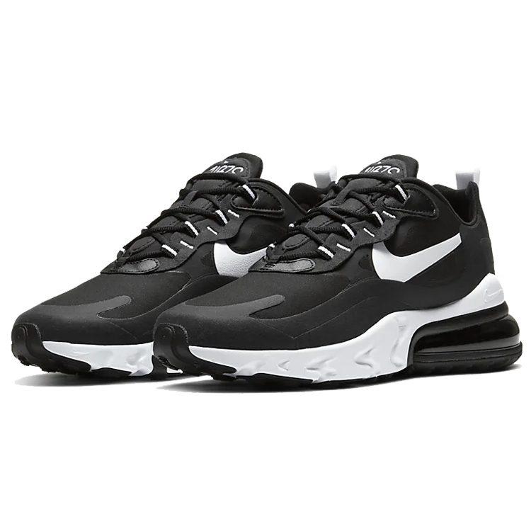 Nike Air Max 270 Textile, Cuir Synthétique Amorti Résistant à l'Abrasion Basse Profil Chaussures de Running Décontractées Homme Noir CI3866-004