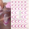 Nail Art Sticker, French Lines Gradual Change Smile Simple Nail Watermark Sticker Set