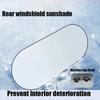 Car Sun Shade UV Protection Folding Auto Rear Window Sunshade Universal Car Window Visor with Suction Cups