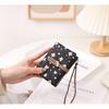 Female Wallet PU Flower Zipper Multi Card Folding Handheld Coin Student Zero Wallet
