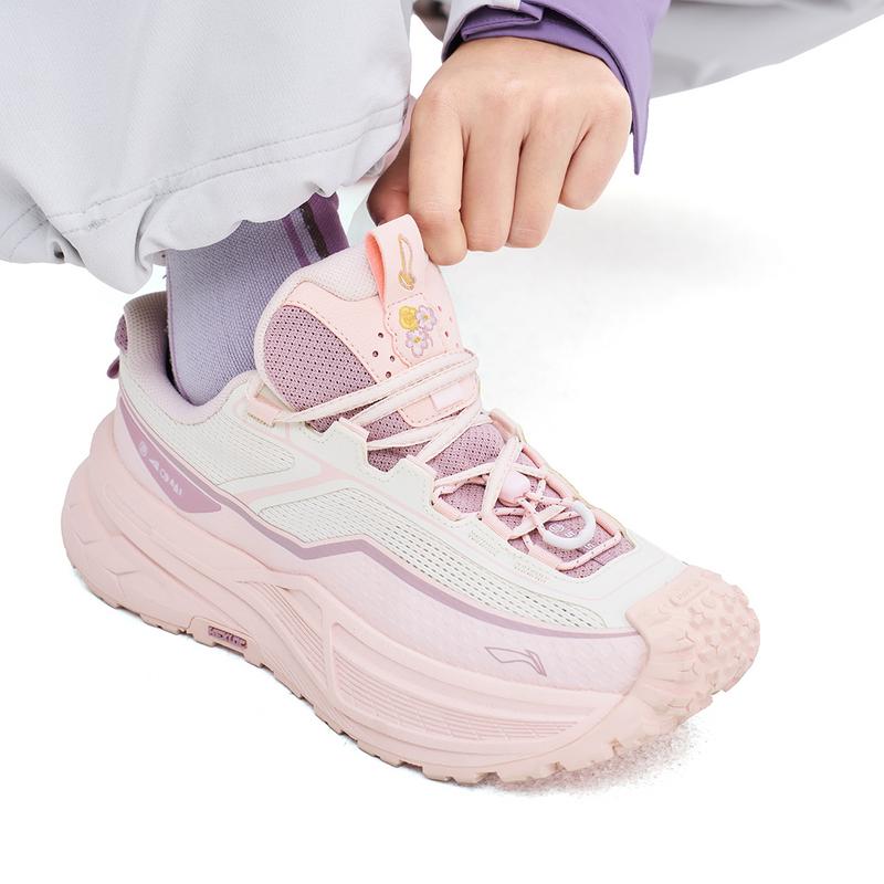 Li-Ning Outdoor CF Trail 2 Lightweight Shock Absorption Support Durable Non-Slip Low-Top Hiking Shoes Women hiking shoes AHTW014-2