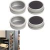 WBLDBB Magnetic Condiment Magnetic Kitchen Condiment Portable Condiment Stainless Steel Condiment Stylish Storage for and Rubber 4 Pieces Tins,