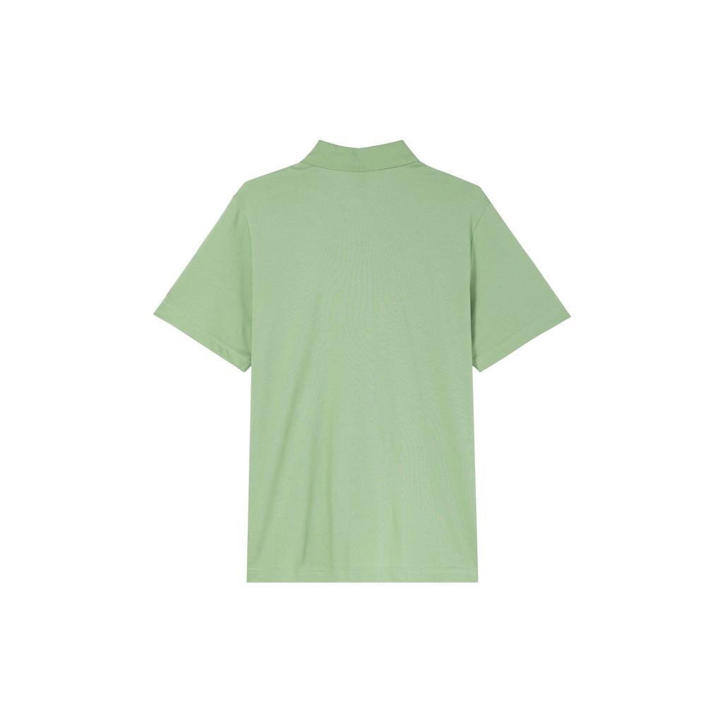 Adidas Logo Solid Color Casual Short Sleeve Polo Shirt Men Tops Magic-Yellow-Green JI9054