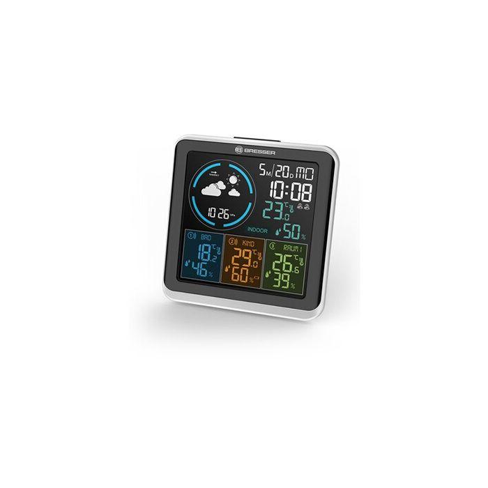 Meteorologická stanice - bresser - quadro individio - 4 termo-vlhkoměry - spolehlivé předpovědi - barevný displej