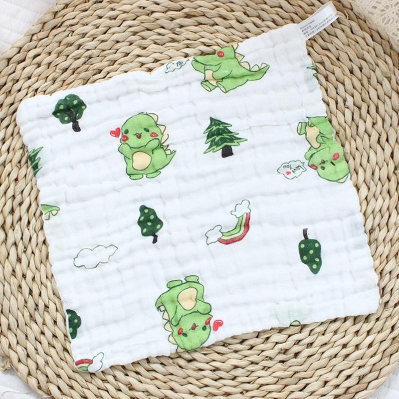 Cotton Baby Burp Cloth Soft and Breathable Newborns Washcloth for Teething Time Gentle Skin Care 30x30cm