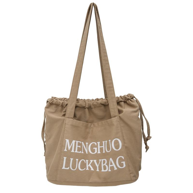 Джинсовая сумка женская сумка через плечо с завязками большая вместительная сумка-тоут — фото 23