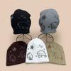 Autumn And Winter Small Fresh Puppy Knitted Hat Men And Women Warm Cartoon Cute Outdoor Pullover Hat Cold Hat