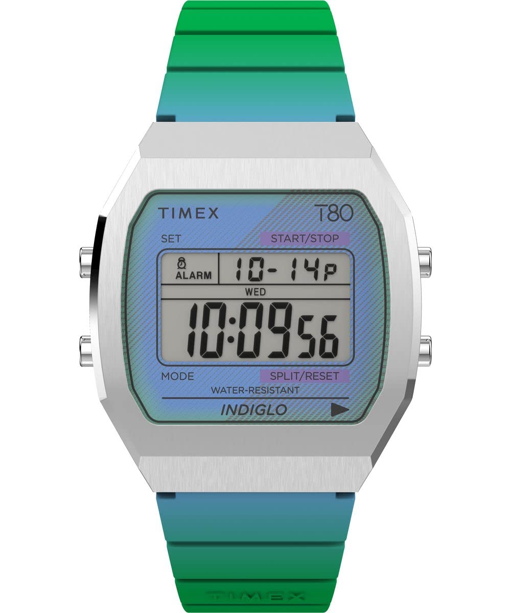 

Часы Timex Uni T80 Steel 36 мм, синие/цифровые. , Один размер, 36 мм, сталь T80