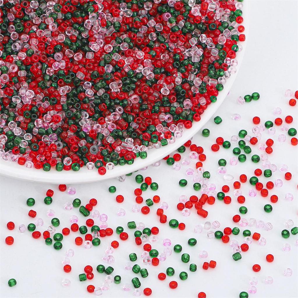 Oily Transparent Series Czech Glass Seed Beads Loose Beads 3mm 1000Pcs
