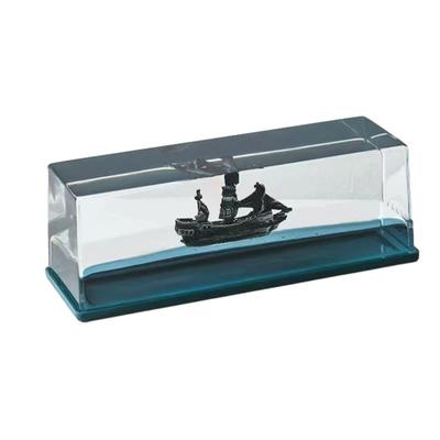 Acrylic Elegant Decoration Cruise Ship Fluid Drift Bottle Ornament Cruise Ship Never Sinks Ornament