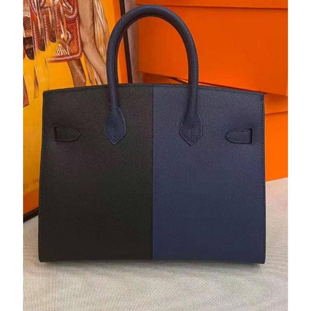 2025 New EP Palm Pattern Leather Platinum Bag, Lock Handbag, European and American Cross-border Fashionable and Atmospheric Leather Women's Bag