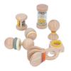 Children Early Educational Instruments Wooden Rattle Set Infant Grab Training Shake Rattle Set for