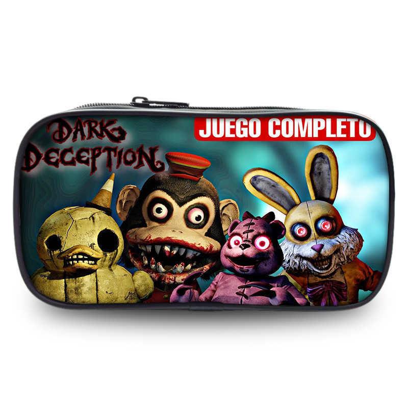 Spacious Dark Deception Pencil Case For Students In Durable Oxford Fabric
